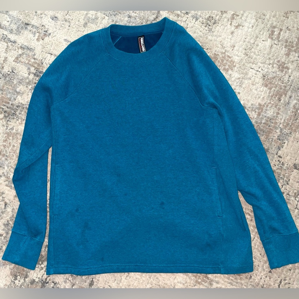 Kirkland Blue Crew Neck Sweat Shirt size medium